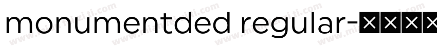 monumentded regular字体转换